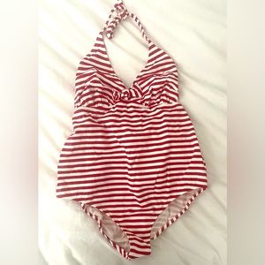 Pez D'Or Maternity Marina Striped One-Piece Swimsuit